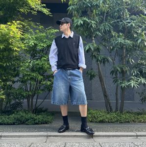 【デニムショーツ】古着屋店員によるコーデ４選！夏のアーバンスタイル。