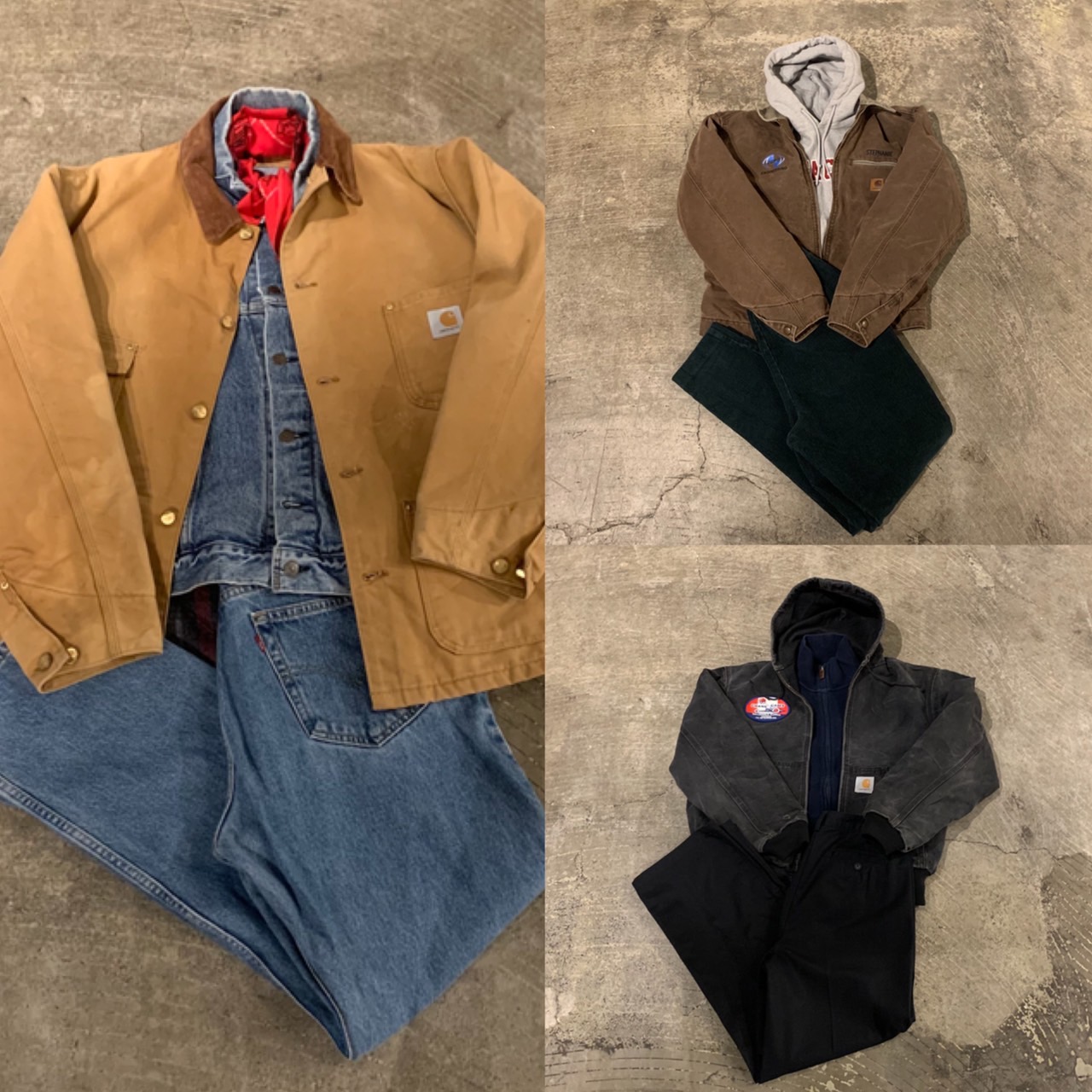 c-boy style (T10)ダック地ジャケット90sワークストリートコーデ c-boy style (T10)ダック地ジャケット90sワークストリートコーデ