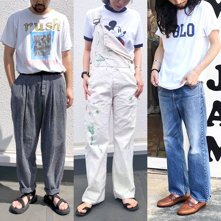 白tシャツコーデ30選 シンプルなのにおしゃれな夏の定番アイテムの着こなし 古着屋jam Blog