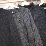 ”over-dye(後染め) black fisherman knit” 入荷☆