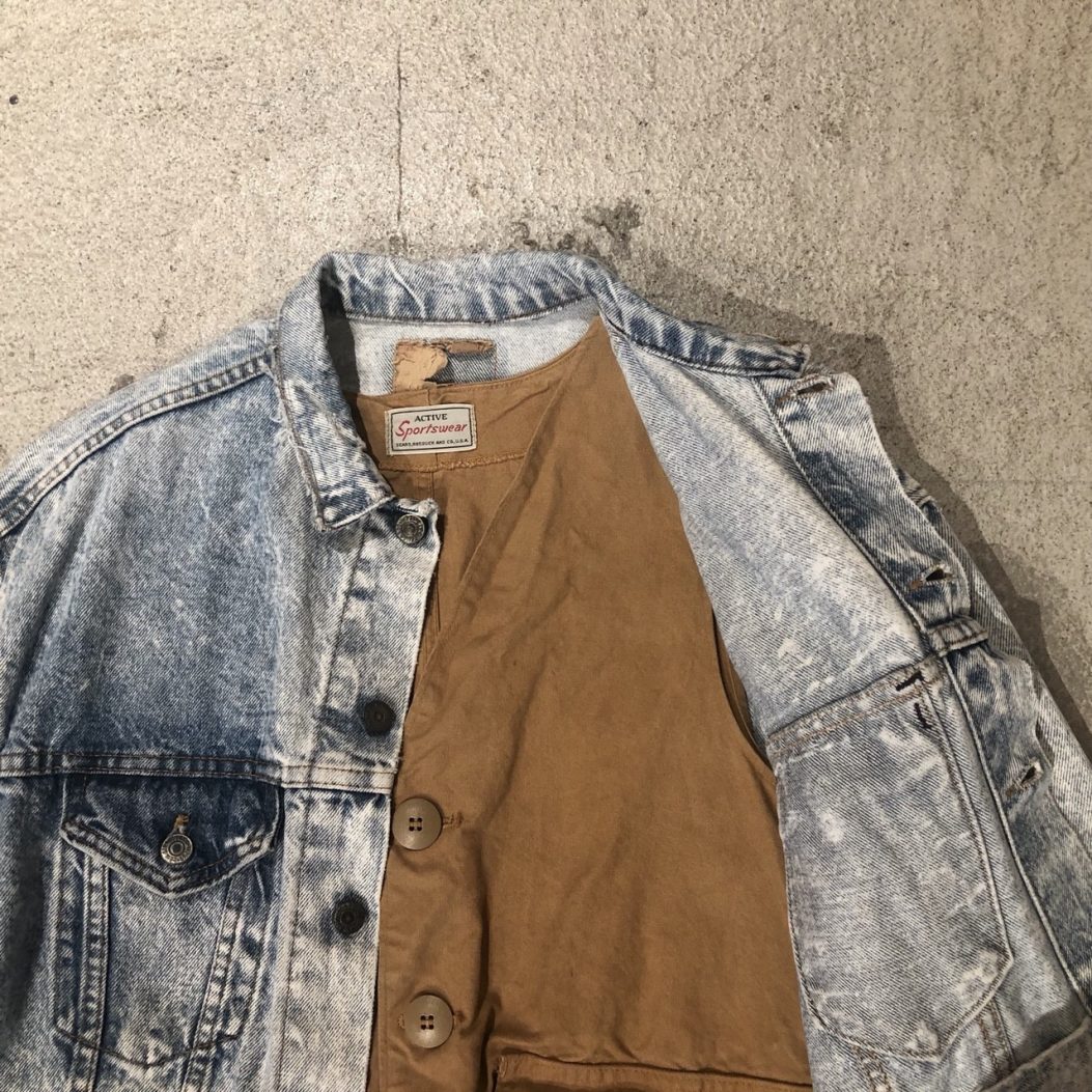 80年代 リーバイス Levi's ケミカルウォッシュ デニムジャケット G